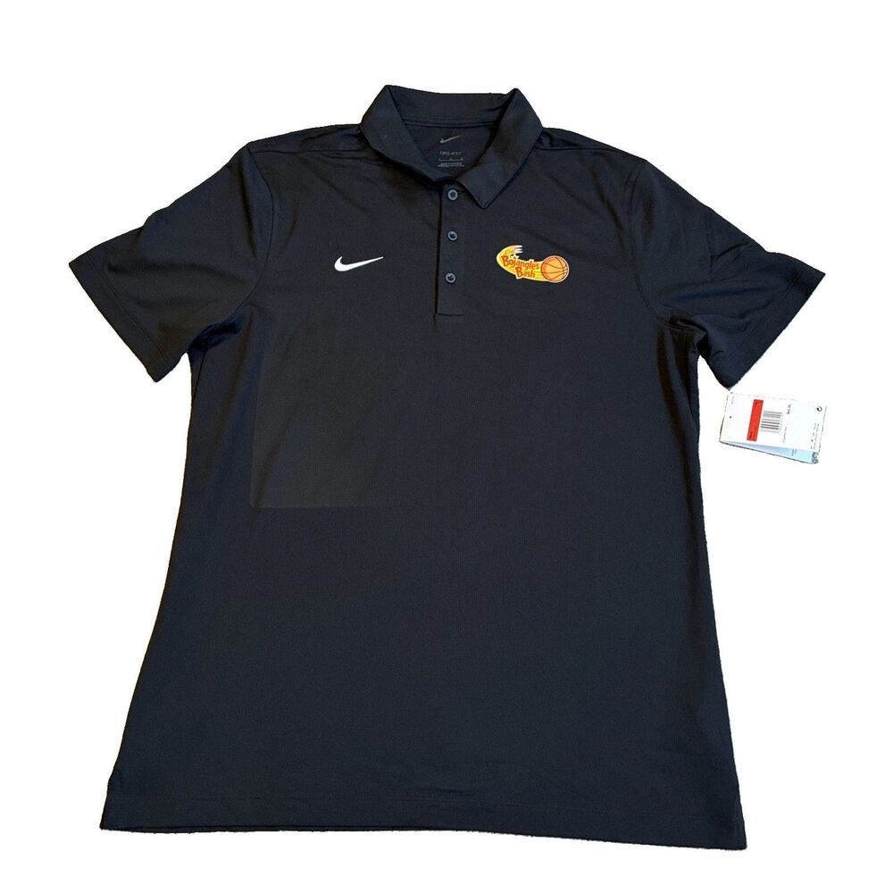 Nike Men's Limited ED Dri-Fit Pullover Black Bojangles Bash Edition Polo Shirt L